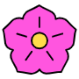 Pink Flower Blossom free icon for commercial use