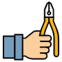 Pliers And Hand free icon for commercial use