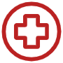 Red Hospital Clinic free icon for commercial use