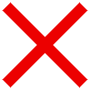 Red X free icon for commercial use