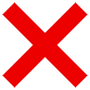 Red X free icon for commercial use