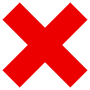 Red X free icon for commercial use