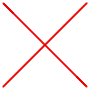 Red X Close Simple Thin free icon for commercial use