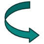 Right Curved Arrow free icon for commercial use
