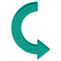 Right Curved Arrow free icon for commercial use