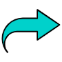 Right Curved Arrow free icon for commercial use