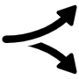 Right Curved Arrows icon