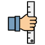 Ruler And Hand free icon for commercial use