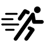 Running free icon for commercial use