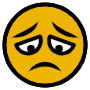 Sad Face Emoji free icon for commercial use