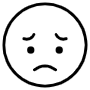 Sad Face Emoji icon