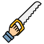 Saw And Hand free icon for commercial use