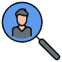 Search Employee free icon for commercial use