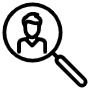 Search Employee free icon for commercial use