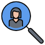 Search Employee free icon for commercial use