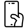 Smartphone And Hand icon