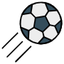Soccer Strike The Ball free icon for commercial use