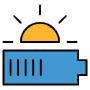 Solar Energy Battery free icon for commercial use