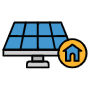 Solar Energy Home free icon for commercial use