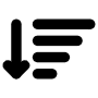 Sorting free icon for commercial use