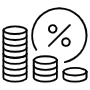Tax free icon for commercial use