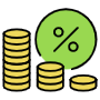 Tax free icon for commercial use