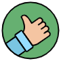 Thumbs Up free icon for commercial use