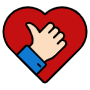 Thumbs Up And Heart free icon for commercial use