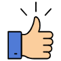 Thumbs Up Like icon