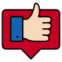 Thumbs Up Speech Bubble free icon for commercial use