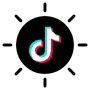 Tiktok Logo Circle Black free icon for commercial use