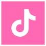 Tiktok Logo Pink free icon for commercial use