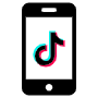 Tiktok Smart Phone free icon for commercial use