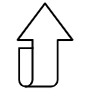 Up Curved Arrow free icon for commercial use