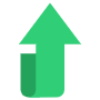 Up Curved Arrow free icon for commercial use