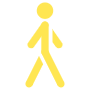 Walking free icon for commercial use