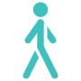 Walking free icon for commercial use