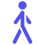 Walking free icon for commercial use