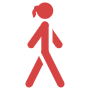 Walking free icon for commercial use