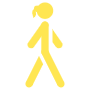 Walking free icon for commercial use