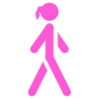 Walking free icon for commercial use