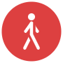 Walking free icon for commercial use
