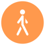 Walking free icon for commercial use