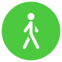 Walking free icon for commercial use