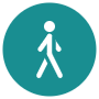 Walking free icon for commercial use