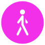 Walking free icon for commercial use