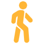 Walking free icon for commercial use