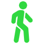 Walking free icon for commercial use
