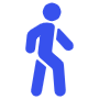 Walking free icon for commercial use