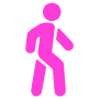 Walking free icon for commercial use